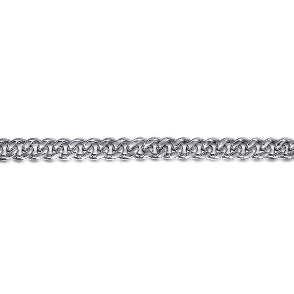 Gabriel & Co.Sterling Silver Solid Cuban Link Bracelet Image 2 Saxons Fine Jewelers Bend, OR