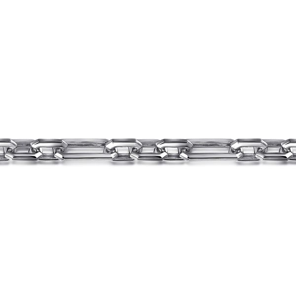 Gabriel & Co. Sterling Silver Figaro Chain Bracelet Image 2 Saxons Fine Jewelers Bend, OR