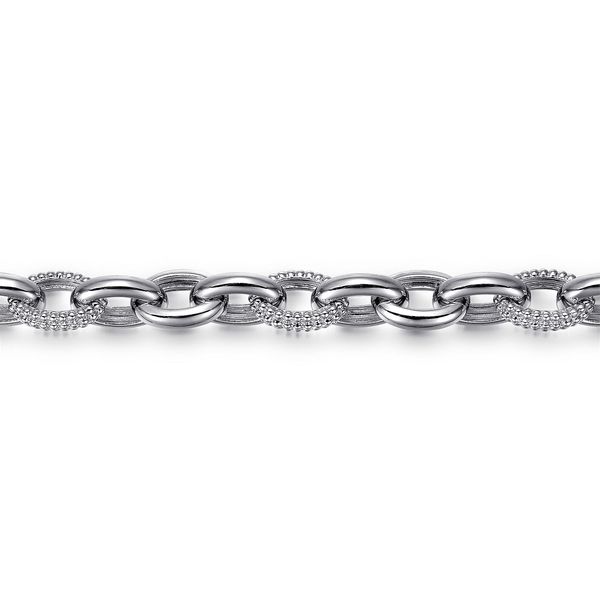 Gabriel & Co. Sterling Silver Bujukan Link Tennis Bracelet Image 2 Saxons Fine Jewelers Bend, OR