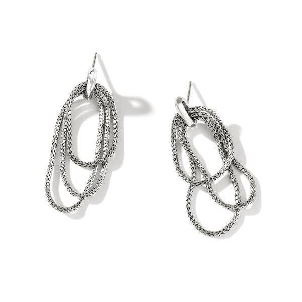 John Hardy. Silver Drop Classic Chain Earrings Saxons Fine Jewelers Bend, OR