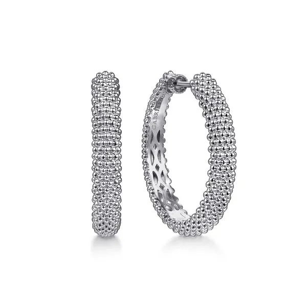 Gabriel & Co. Sterling Silver Bujukan Classic Hoops Saxons Fine Jewelers Bend, OR