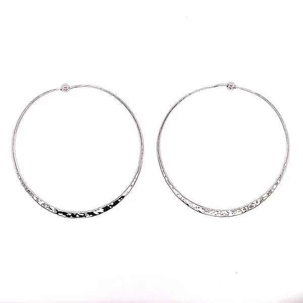 Large Hammered Twist Hoops Saxons Fine Jewelers Bend, OR