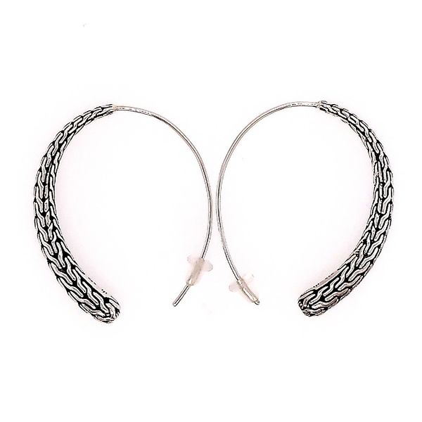 John Hardy Silver Hoop Earrings Saxons Fine Jewelers Bend, OR
