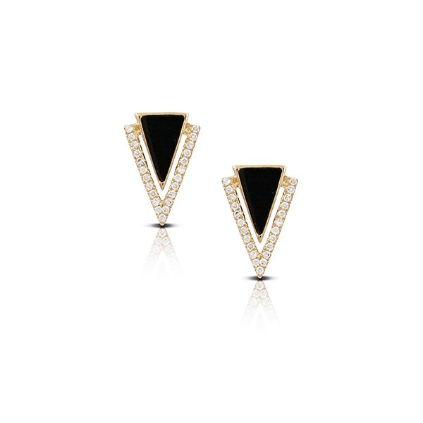 Doves. Diamond Black Onyx Studs Saxons Fine Jewelers Bend, OR