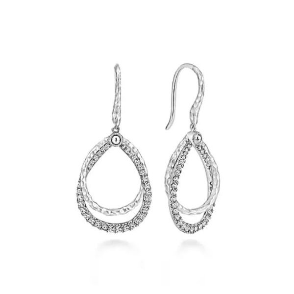 White Sapphire Drop Earrings Saxons Fine Jewelers Bend, OR