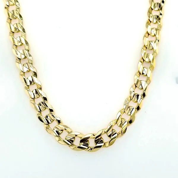 Midas. 10 Karat Yellow Gold Concave Cuban Chain Image 2 Saxons Fine Jewelers Bend, OR