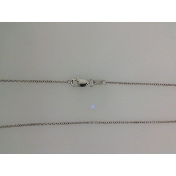 White Gold 1.2MM Cable Chain 16