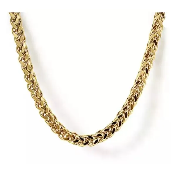 Gabriel Co Gabriel Co. 14 Karat Yellow Gold Wheat Chain