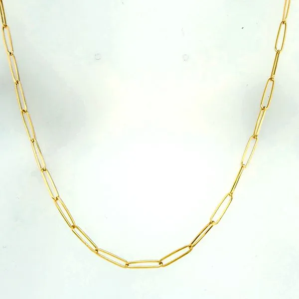 Midas. 14 Karat Yellow Gold Paperclip Chain Saxons Fine Jewelers Bend, OR