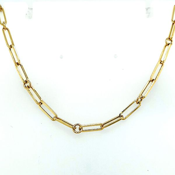 Roberto Coin. 18 Karat Yellow Gold Paperclip Chain Saxons Fine Jewelers Bend, OR