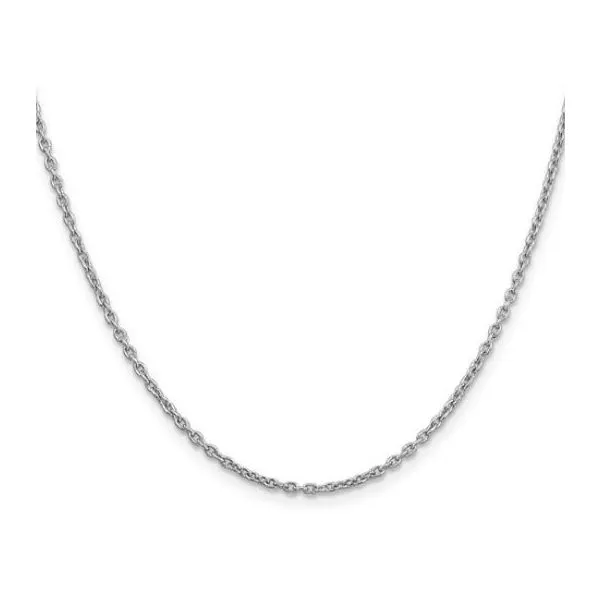 14 Karat White Gold Round Open Link Cable Chain Saxons Fine Jewelers Bend, OR