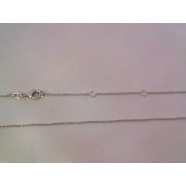 14 Karat White Gold Round Cable Chain Saxons Fine Jewelers Bend, OR