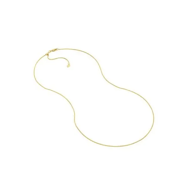 Midas. 14 Karat Yellow Gold Wheat Adjustable Silicone Chain Saxons Fine Jewelers Bend, OR