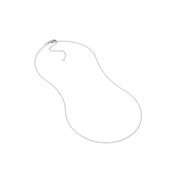 14 Karat White Gold Cable Chain Saxons Fine Jewelers Bend, OR