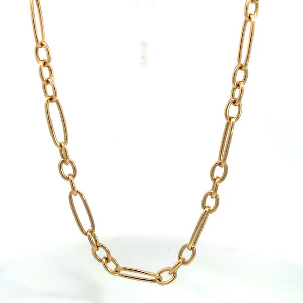 Roberto Coin. 18 Karat Yellow Gold Oval Link Chain Saxons Fine Jewelers Bend, OR
