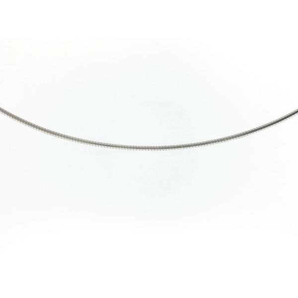 14 Karat White Gold Omega Chain Saxons Fine Jewelers Bend, OR