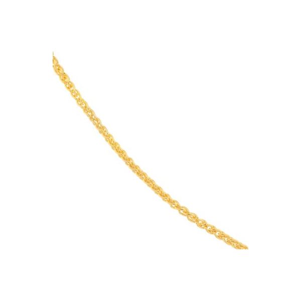 14 Karat Yellow Gold Round Wheat Chain Image 2 Saxons Fine Jewelers Bend, OR