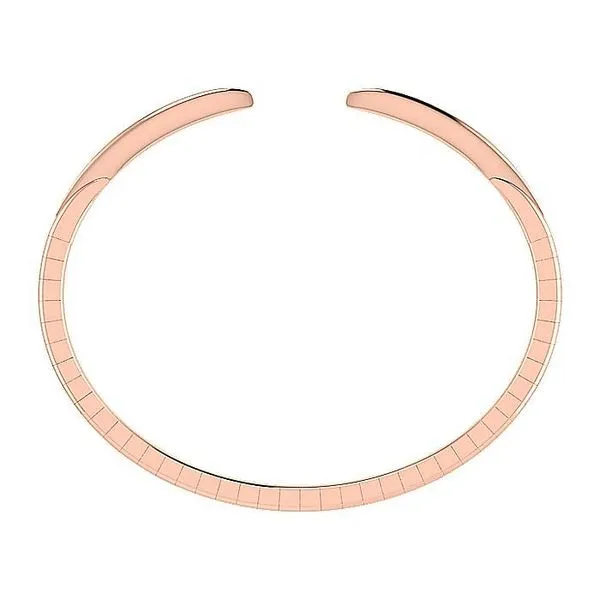 Gabriel & Co. 14 Karat Rose Gold High Polish Split Cuff Bracelet Image 3 Saxons Fine Jewelers Bend, OR