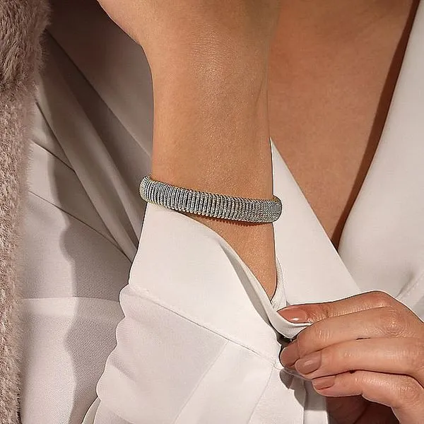 Gabriel & Co. 14 Karat Yellow Gold Twisted Rope Cuff Bracelet Image 4 Saxons Fine Jewelers Bend, OR