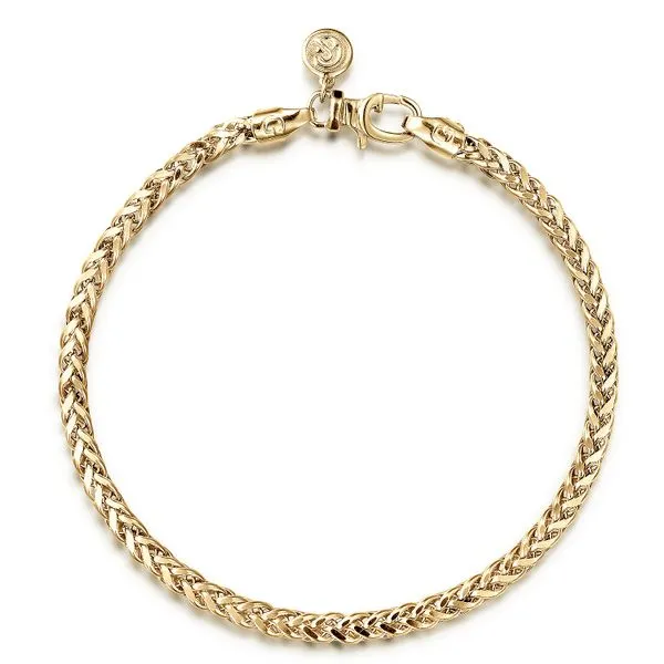 Gabriel & Co. 14 Karat Yellow Gold Wheat Chain Bracelet Saxons Fine Jewelers Bend, OR
