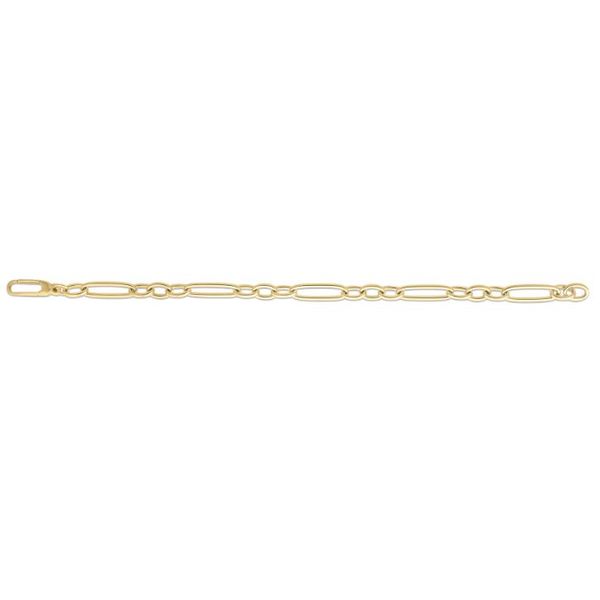 18 Karat Yellow Gold Alternating Long & Short Oval Link Bracelet Saxons Fine Jewelers Bend, OR
