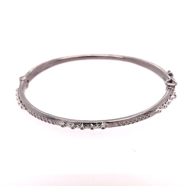 Armenta Sterling Silver Multi-Cravelli Pave Champagne Diamond Bracelet Saxons Fine Jewelers Bend, OR