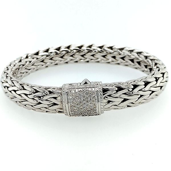 John Hardy Large Diamond Pave and Classic Chain Bracelet Saxons Fine Jewelers Bend, OR