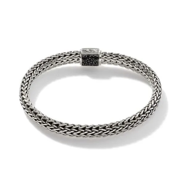 Sterling Silver Reversible Black Sapphire/Blue Topaz Bracelet Image 2 Saxons Fine Jewelers Bend, OR