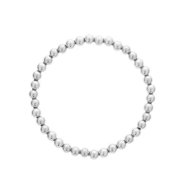 5MM Sterling Silver Beaded Bracelet Saxons Fine Jewelers Bend, OR