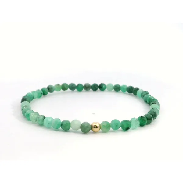 Gold Emerald Quartz Bezel Bracelet Saxons Fine Jewelers Bend, OR