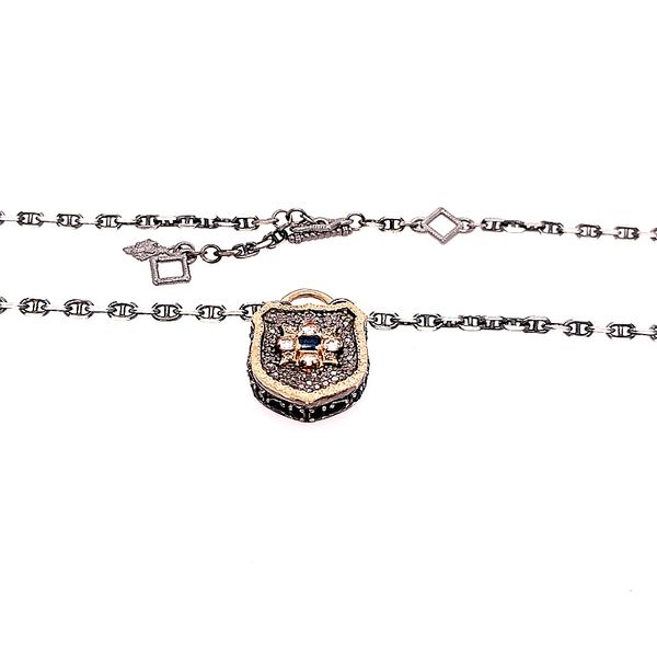 Armenta 14 Karat Gold Silver Maltese Shield Necklace Image 2 Saxons Fine Jewelers Bend, OR