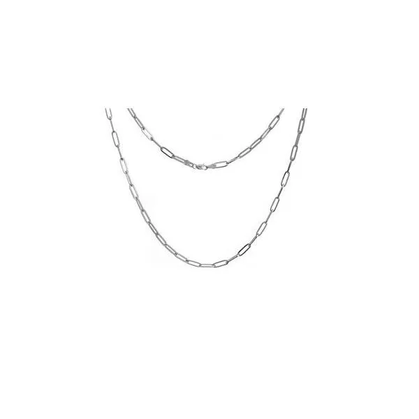 Silver Paper Clip Chain Saxons Fine Jewelers Bend, OR