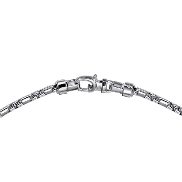 Gabriel & Co. Sterling Silver Solid Figaro Chain Image 3 Saxons Fine Jewelers Bend, OR