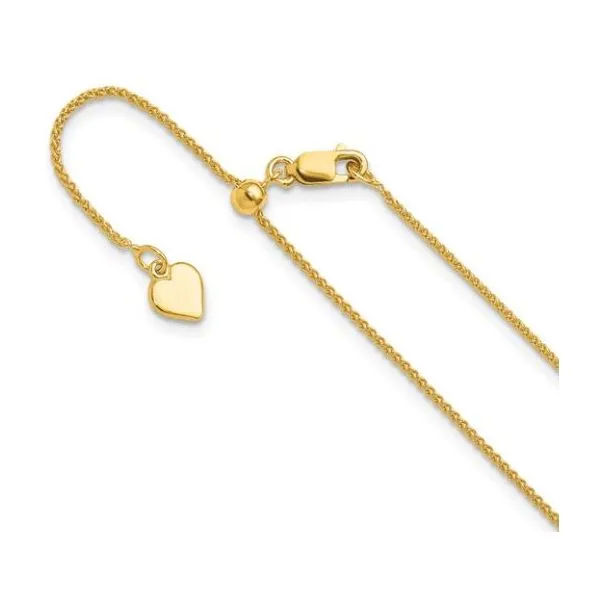 Sterling Silver Gold Plated Adjustable Chain Saxons Fine Jewelers Bend, OR