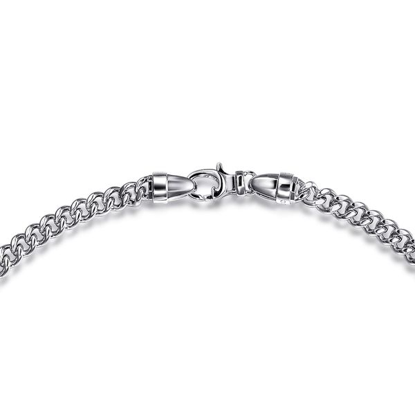 Sterling Silver Solid Cuban Link Chain Necklace Image 3 Saxons Fine Jewelers Bend, OR