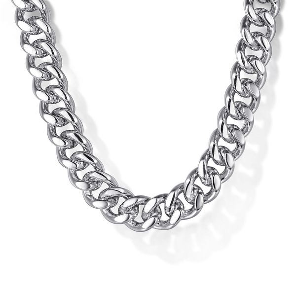 Gabriel & Co. 925 Sterling Silver Cuban Link Necklace Saxons Fine Jewelers Bend, OR