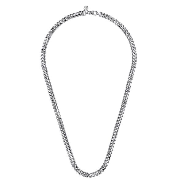 Gabriel & Co. 925 Sterling Silver Cuban Link Necklace Image 2 Saxons Fine Jewelers Bend, OR