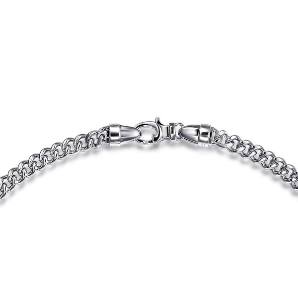 Sterling Silver Solid Cuban Link Chain Necklace Image 3 Saxons Fine Jewelers Bend, OR