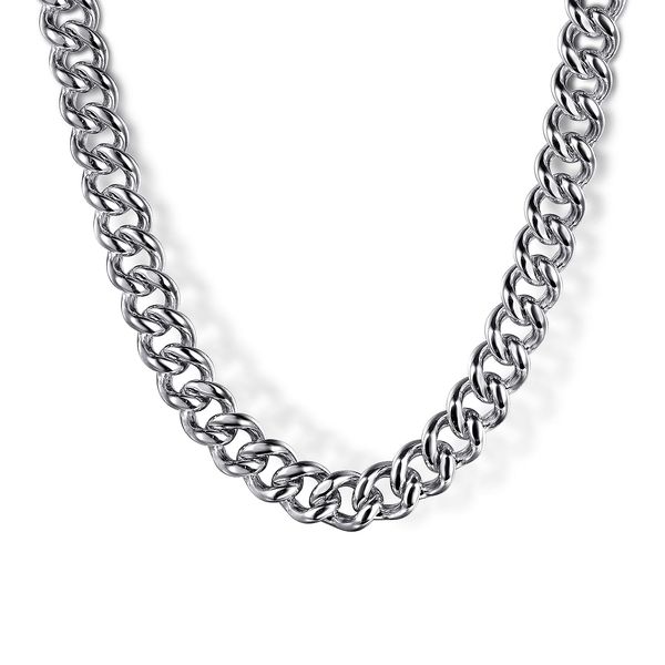 Sterling Silver Solid Cuban Link Chain Necklace Saxons Fine Jewelers Bend, OR