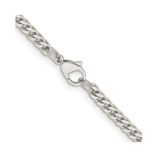 Stainless Steel Polished Franco Chain Image 2 Saxons Fine Jewelers Bend, OR