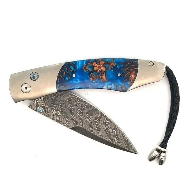 Mens Titanium Spearpoint Woodland Inlaid Mini Pine Cones...