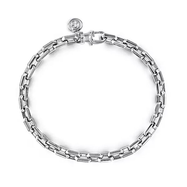 Silver Faceted Chain Bracelet Saxons Fine Jewelers Bend, OR