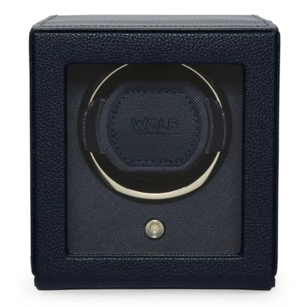 Cub Single Watch Winder with Cover Navy Saxons Fine Jewelers Bend, OR