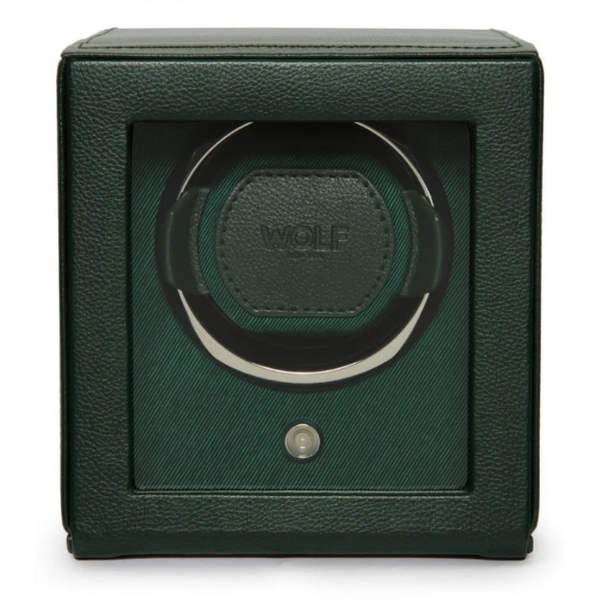 Cub Single Watch Winder with Cover Green Saxons Fine Jewelers Bend, OR