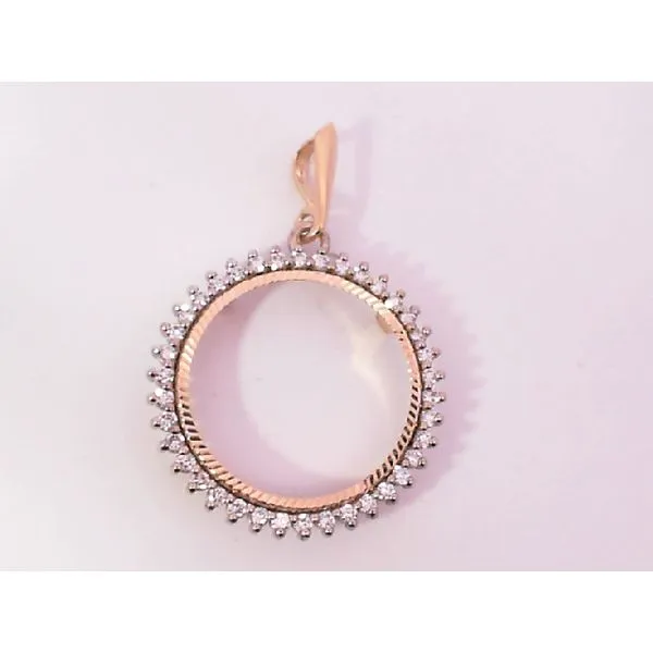 Diamond coin sales bezel
