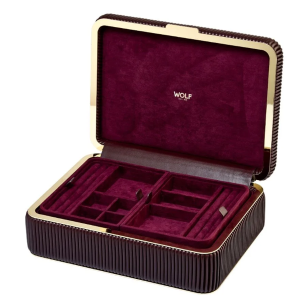 Bella Medium Jewelry Box - Bordeaux Image 2 Saxons Fine Jewelers Bend, OR
