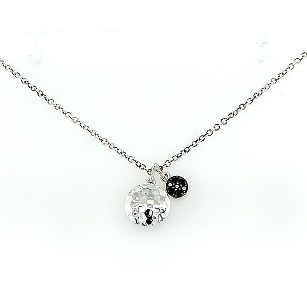 John Hardy Silver Black Sapphire Pendant Necklace Saxons Fine Jewelers Bend, OR