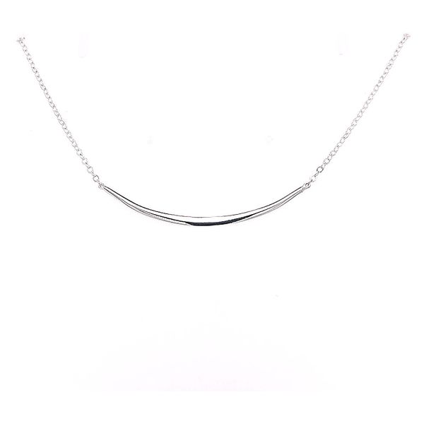 Carla Silver Half Curved Wire Necklace Saxons Fine Jewelers Bend, OR