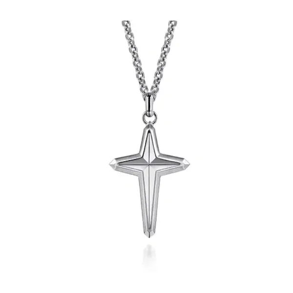 Gabriel & Co. Sterling Silver Solid Cross Link Chain