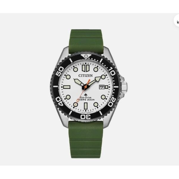 Gent's Green Stainlesssteel Divers 200M Eco-Drive Watch Segner's Jewelers Fredericksburg, TX